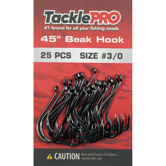 TacklePro 45deg. Beak Hook #3/0 - 25pc