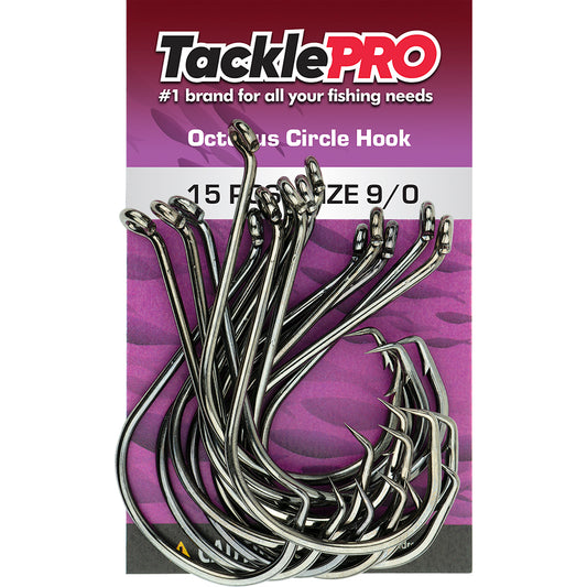 TacklePro Octopus Circle Hook 9/0 - 15pc