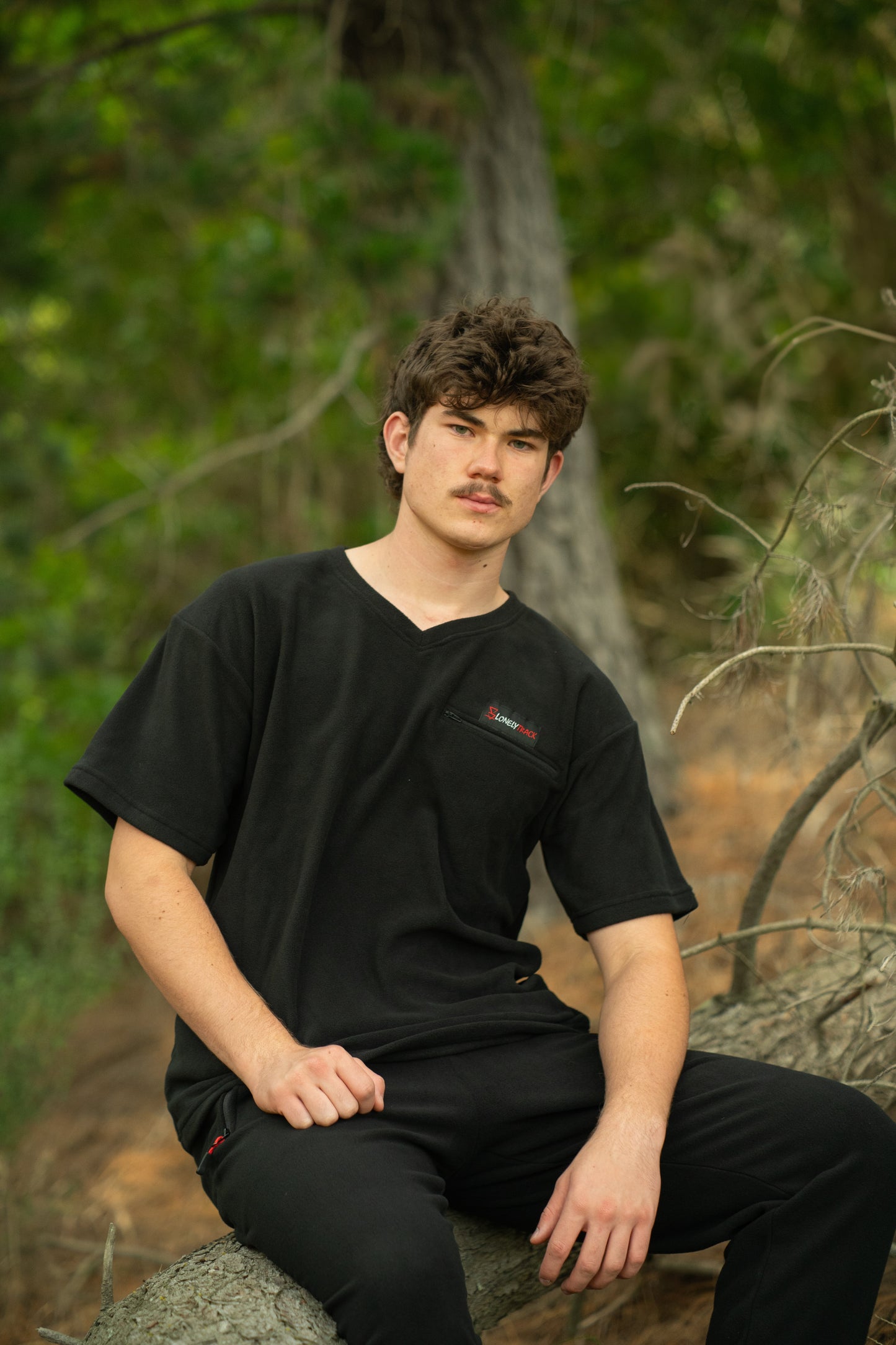 Lonely Track Venture Zip Tee