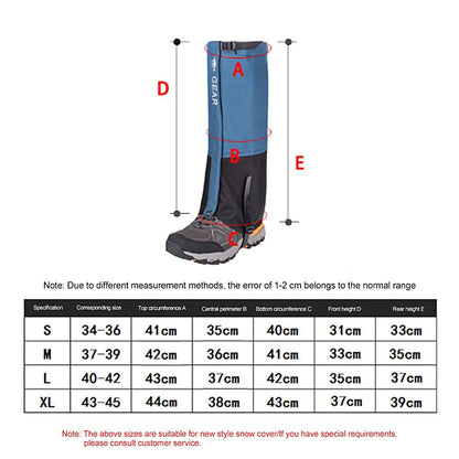 Waterproof Hiking Leg Gaiters – Durable Outdoor Leg Warmers for Winter Travel, Camping & Climbing